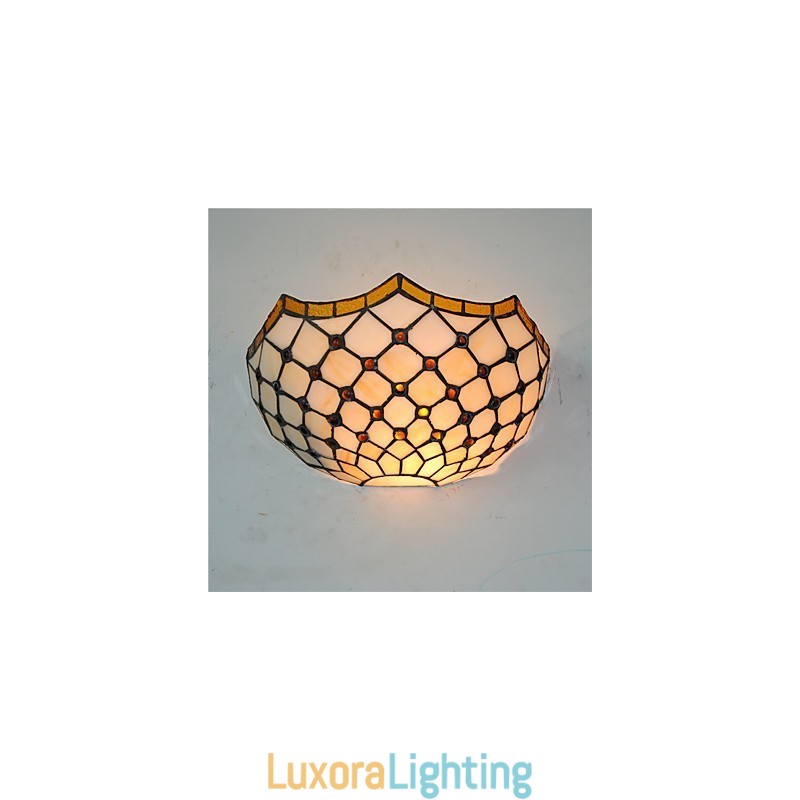 Designer Touch Decorative Retro Country Wall Lights Glass Shade Living Room Bedroom Restaurant Cafe Bar Wall Sconces