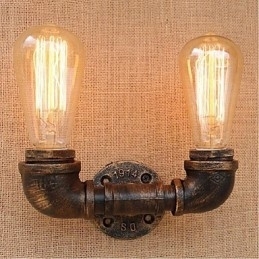 Designer Touch Decorative Nostalgia Simple Water Pipe Small Wall Lamp Wall Light