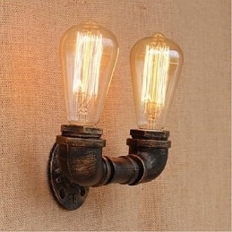 Designer Touch Decorative Nostalgia Simple Water Pipe Small Wall Lamp Wall Light