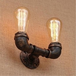 Designer Touch Decorative Nostalgia Simple Water Pipe Small Wall Lamp Wall Light