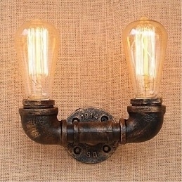 Designer Touch Decorative Nostalgia Simple Water Pipe Small Wall Lamp Wall Light