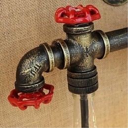 Designer Touch Decorative Retro Industrial Wind Switch Water Bottle Wall Lamp Wall Light