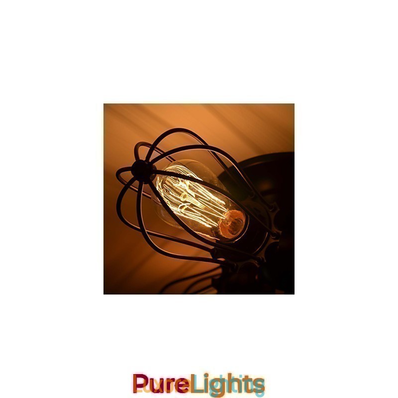 Designer Touch Decorative Traditional Classic Vintage Mini Style Painting Metal Flush Mount