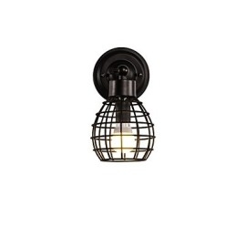 Designer Touch Decorative Retro Pipe Wall Lights Simple Loft Black Birdcage Metal Dining Room Kitchen Bar Cafe Decoration lighting