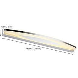 Designer Touch Decorative Modern Contemporary Chrome Feature for Ambient Light Bathroom Lighting Wall Light