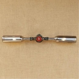 Designer Touch Decorative Retro American Village Creative Industry Wind Water Bottle Wall Lamp Wall Light Grey