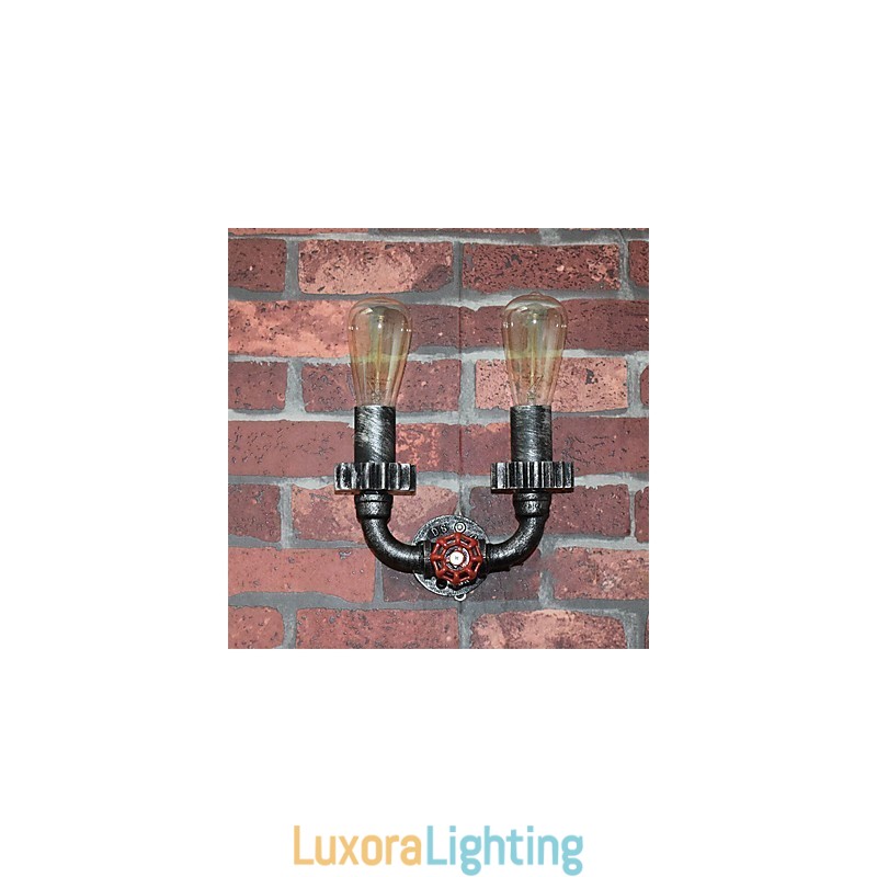 Designer Touch Decorative 2 Heads Vintage Industrial Metal Wall Lights Restaurant Cafe Bar Decoration lighting