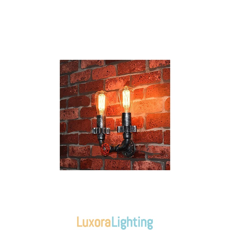 Designer Touch Decorative 2 Heads Vintage Industrial Metal Wall Lights Restaurant Cafe Bar Decoration lighting