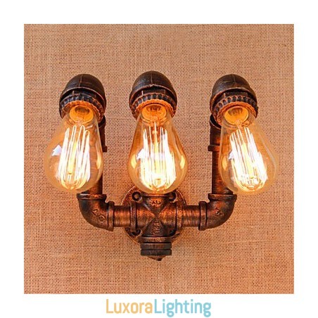 Designer Touch Decorative Rustic Lodge Country Painting Feature for Ambient Light Wall Sconces Wall Light