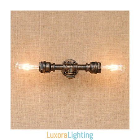 Designer Touch Decorative Rustic Lodge Painting Feature for Ambient Light Wall Sconces Wall Light