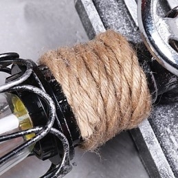 Designer Touch Decorative Vintage Industrial Wall Lights Wood Boat Anchor Shape Creative Restaurant Cafe Bar Decoration lighting