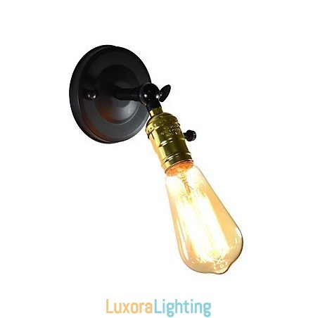 Designer Touch Decorative Iron Wall Lamp Black Simple Retro Wall Lamp Single Head Wall Lamp European Style