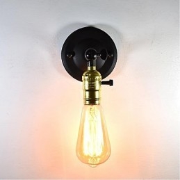 Designer Touch Decorative Iron Wall Lamp Black Simple Retro Wall Lamp Single Head Wall Lamp European Style