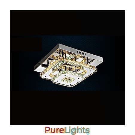 Designer Touch Decorative Crystal Ceiling Lamps Flush Mount Clear or Amber K9 for Indoor CE