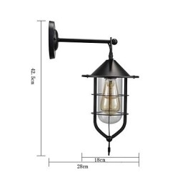 Designer Touch Decorative European style wall lamp balcony aisle outdoor lamp retro industrial wind bar courtyard stairs bedroom wall