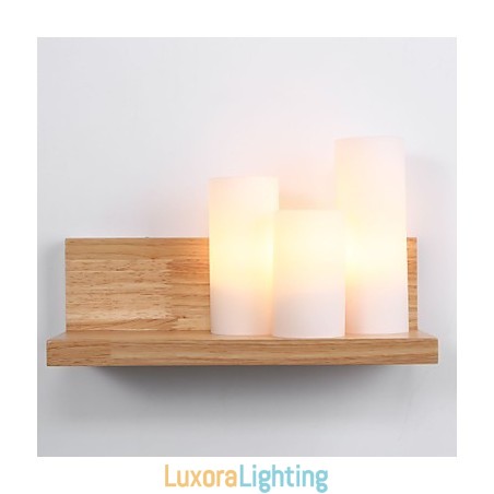 Designer Touch Decorative Wood Sconces 3 Lights Country