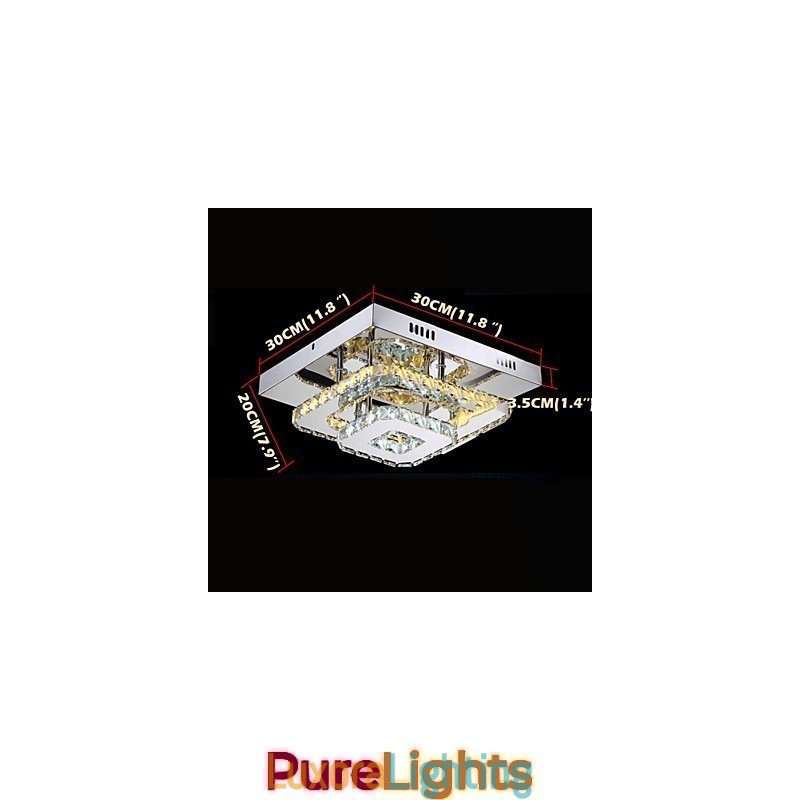 Designer Touch Decorative Crystal Ceiling Lamps Flush Mount Clear or Amber K9 for Indoor CE