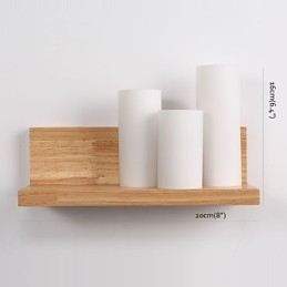 Designer Touch Decorative Wood Sconces 3 Lights Country