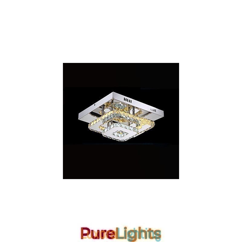 Designer Touch Decorative Crystal Ceiling Lamps Flush Mount Clear or Amber K9 for Indoor CE