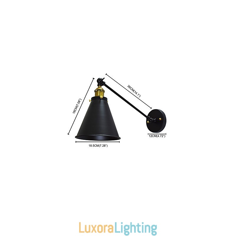 Designer Touch Decorative Buzz Paint Single Wall Iron Wall Lamp Dumb Black Lightsaber Lamp On Wall