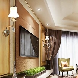 Designer Touch Decorative Modern Contemporary Electroplated Feature for Crystal Ambient Light Wall Sconces Wall Light