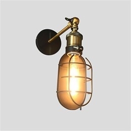 Designer Touch Decorative Vintage Black Metal Loft Wall Lamps Living Room Dining Room Hallway Cafe Bars Bar Wall Lamp