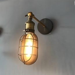 Designer Touch Decorative Vintage Black Metal Loft Wall Lamps Living Room Dining Room Hallway Cafe Bars Bar Wall Lamp