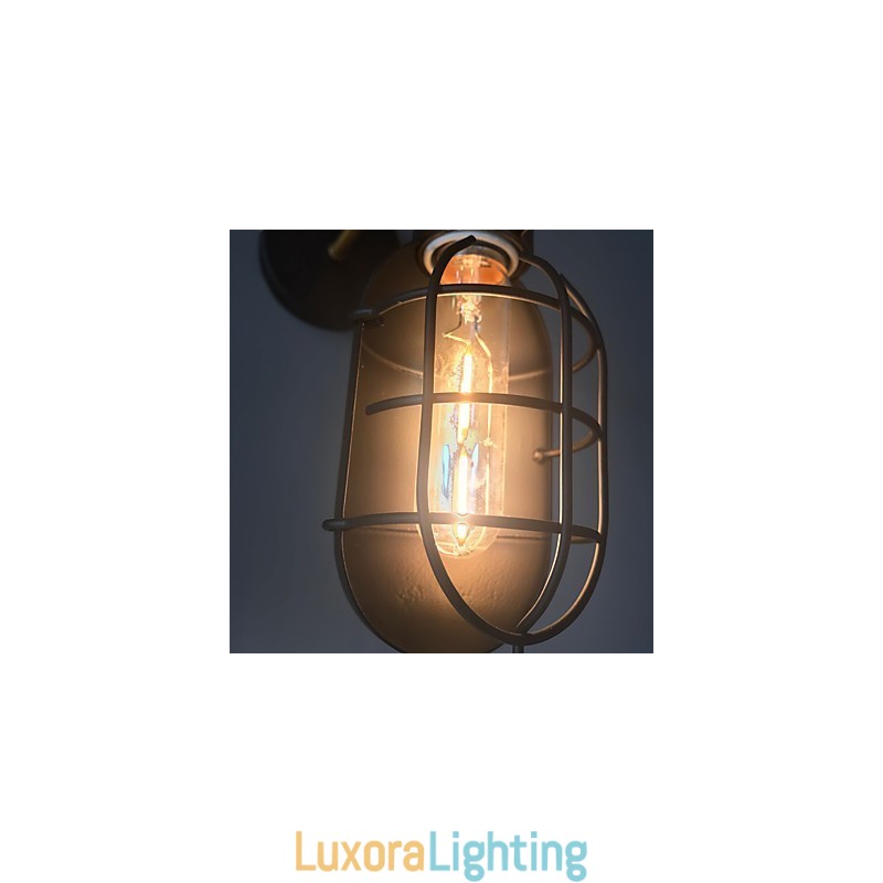 Designer Touch Decorative Vintage Black Metal Loft Wall Lamps Living Room Dining Room Hallway Cafe Bars Bar Wall Lamp