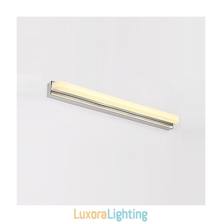 Designer Touch Decorative Integrated Modern Contemporary Chrome Feature for Ambient Light Bathroom Lighting Wall Light