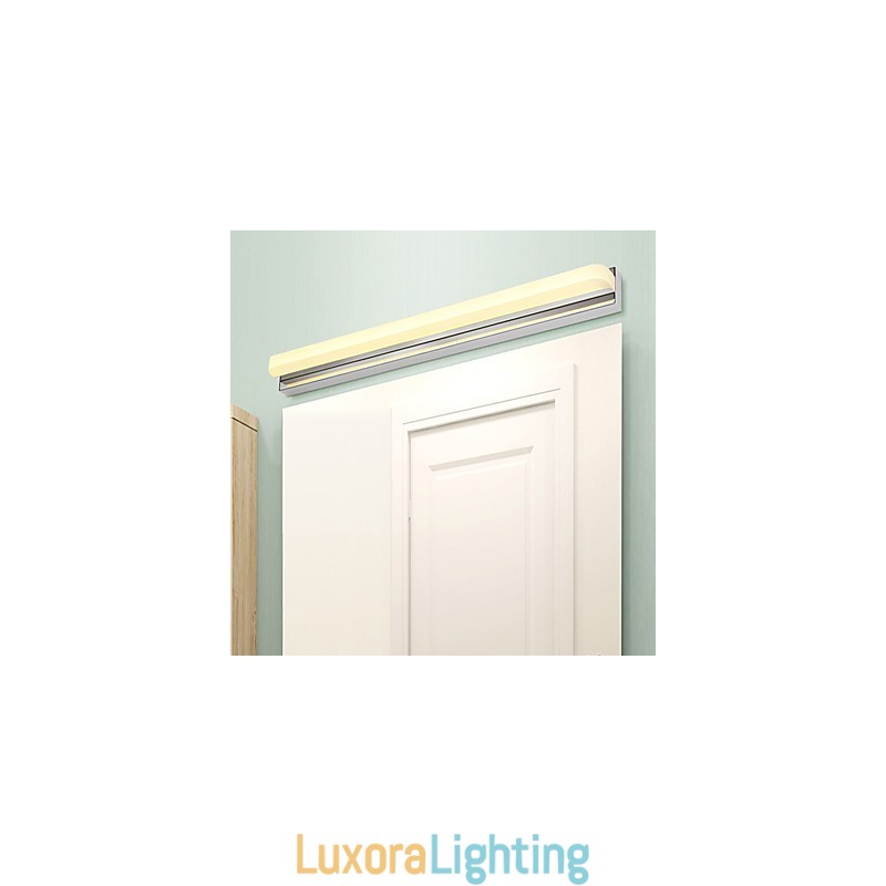 Designer Touch Decorative Integrated Modern Contemporary Chrome Feature for Ambient Light Bathroom Lighting Wall Light