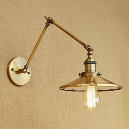 Designer Touch Decorative Rustic Lodge Country Retro Electroplated Feature for Mini Style Swing Arm Ambient Light