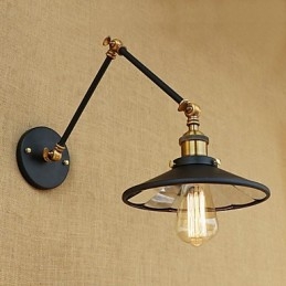 Designer Touch Decorative Rustic Lodge Country Retro Electroplated Feature for Mini Style Swing Arm Ambient Light