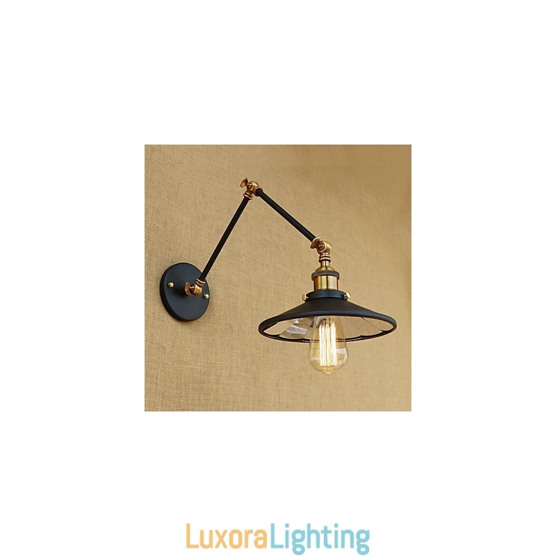 Designer Touch Decorative Rustic Lodge Country Retro Electroplated Feature for Mini Style Swing Arm Ambient Light