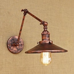 Designer Touch Decorative Rustic Lodge Country Retro Electroplated Feature for Mini Style Swing Arm Ambient Light