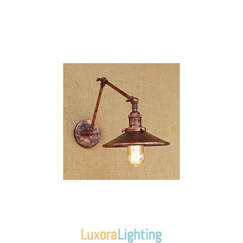 Designer Touch Decorative Rustic Lodge Country Retro Electroplated Feature for Mini Style Swing Arm Ambient Light