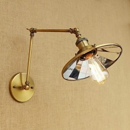 Designer Touch Decorative Rustic Lodge Country Retro Electroplated Feature for Mini Style Swing Arm Ambient Light