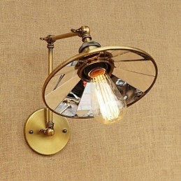 Designer Touch Decorative Rustic Lodge Country Retro Electroplated Feature for Mini Style Swing Arm Ambient Light