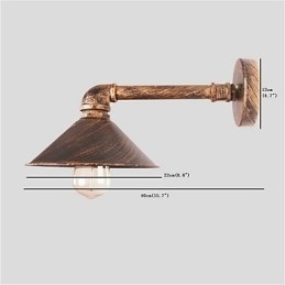 Designer Touch Decorative Water Pipe Wall Lights Retro Industrial Style Creative Country Metal Restaurant Cafe Bars Bar Table Wall Sconces