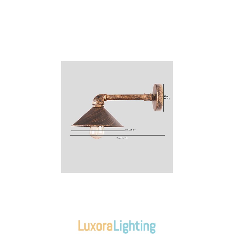 Designer Touch Decorative Water Pipe Wall Lights Retro Industrial Style Creative Country Metal Restaurant Cafe Bars Bar Table Wall Sconces