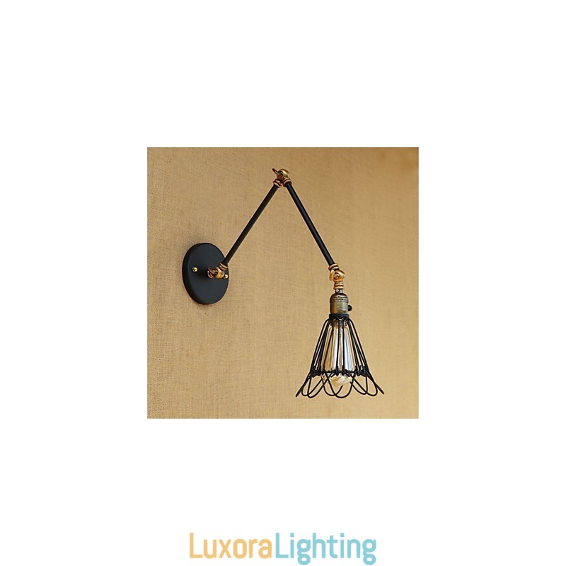 Designer Touch Decorative Rustic Lodge Country Retro Painting Feature for Mini Style Swing Arm Ambient Light Swing