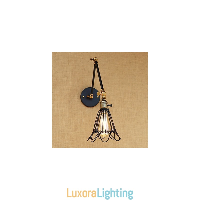 Designer Touch Decorative Rustic Lodge Country Retro Painting Feature for Mini Style Swing Arm Ambient Light Swing