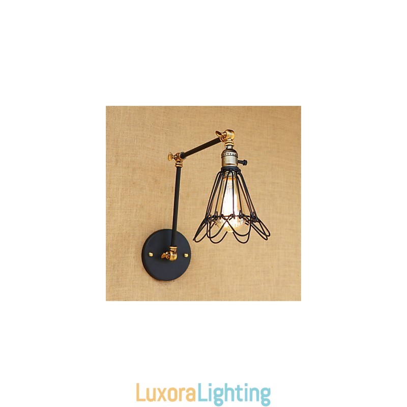 Designer Touch Decorative Rustic Lodge Country Retro Painting Feature for Mini Style Swing Arm Ambient Light Swing