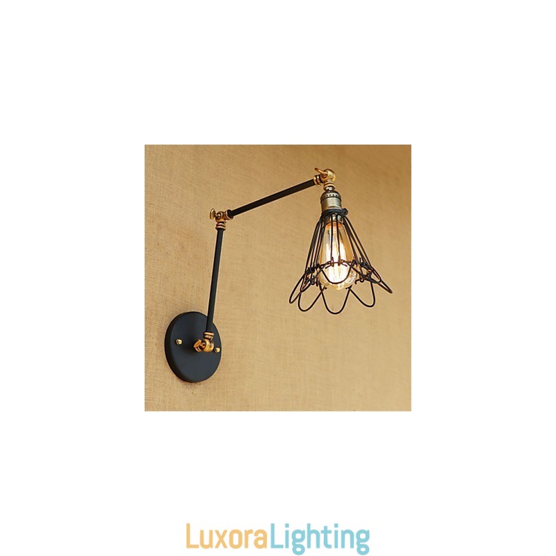 Designer Touch Decorative Rustic Lodge Country Retro Painting Feature for Mini Style Swing Arm Ambient Light Swing