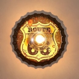 Designer Touch Decorative Traditional Classic Rustic Lodge Country Painting Feature for Mini Style Ambient Light Wall Sconces Wall Light