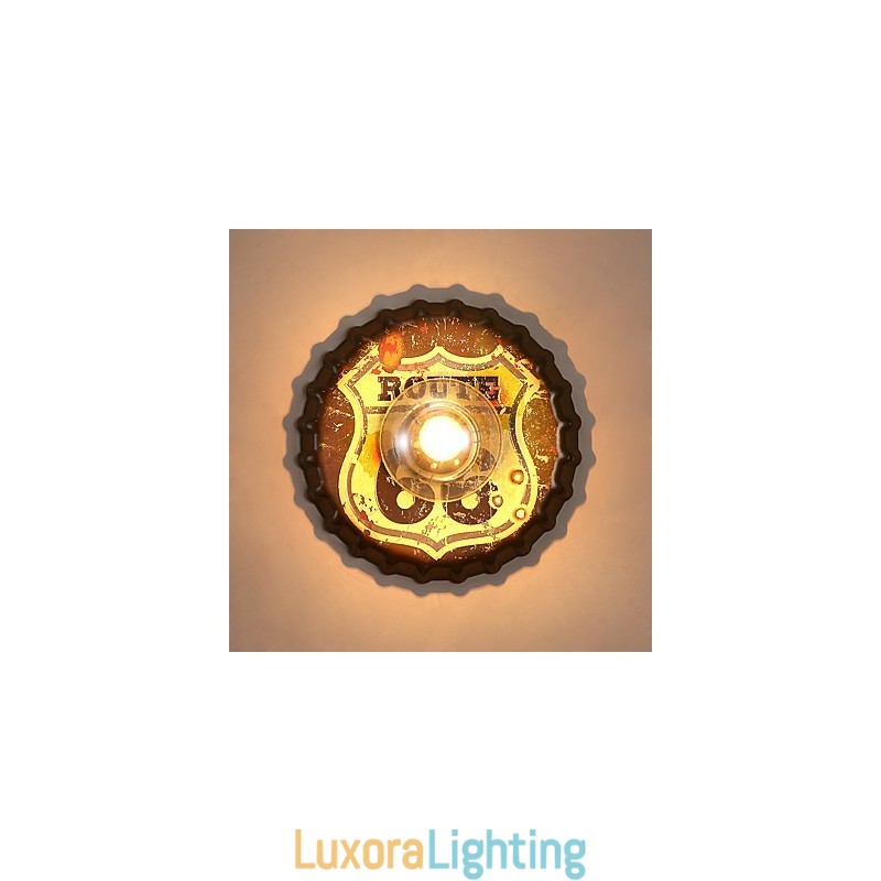 Designer Touch Decorative Traditional Classic Rustic Lodge Country Painting Feature for Mini Style Ambient Light Wall Sconces Wall Light