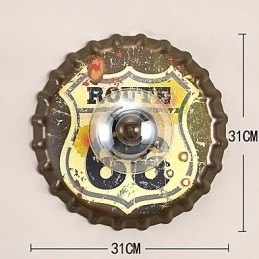 Designer Touch Decorative Traditional Classic Rustic Lodge Country Painting Feature for Mini Style Ambient Light Wall Sconces Wall Light