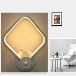 Designer Touch Decorative Simple Modern Bedroom Bedside Lamp Wall Lamp Creative Personality Stairways Aluminum Lamp