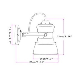 Designer Touch Decorative Vintage Industrial Lighting Retro Luxury Indoor Bedroom Balcony Bar Aisle Lamps