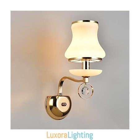 Designer Touch Decorative Modern Contemporary Electroplated Feature for Crystal Mini Style Eye Protection Ambient Light Wall Lights