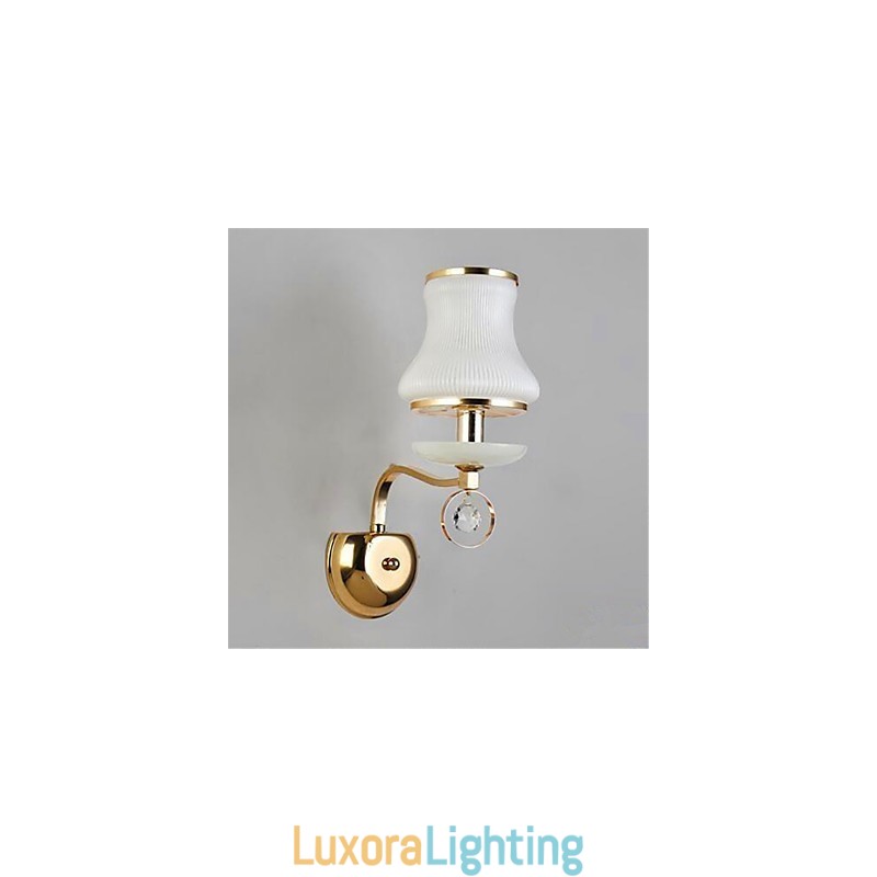 Designer Touch Decorative Modern Contemporary Electroplated Feature for Crystal Mini Style Eye Protection Ambient Light Wall Lights